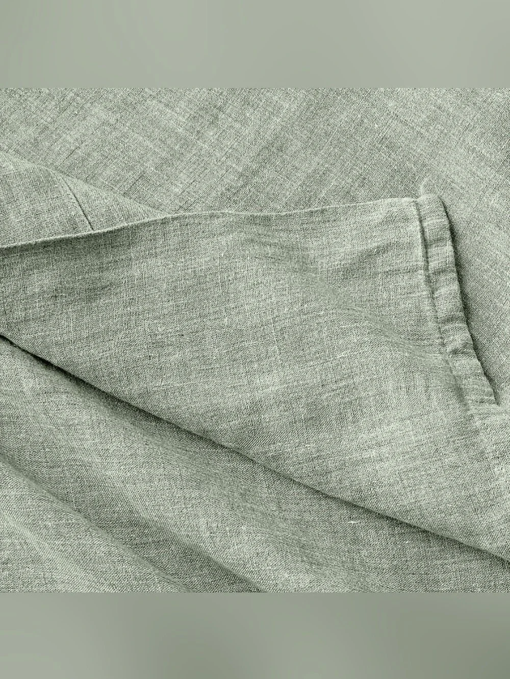 NEW!! Premier Sage Green EUROPEAN FLAX™-Certified Heathered Linen King Sheet Set